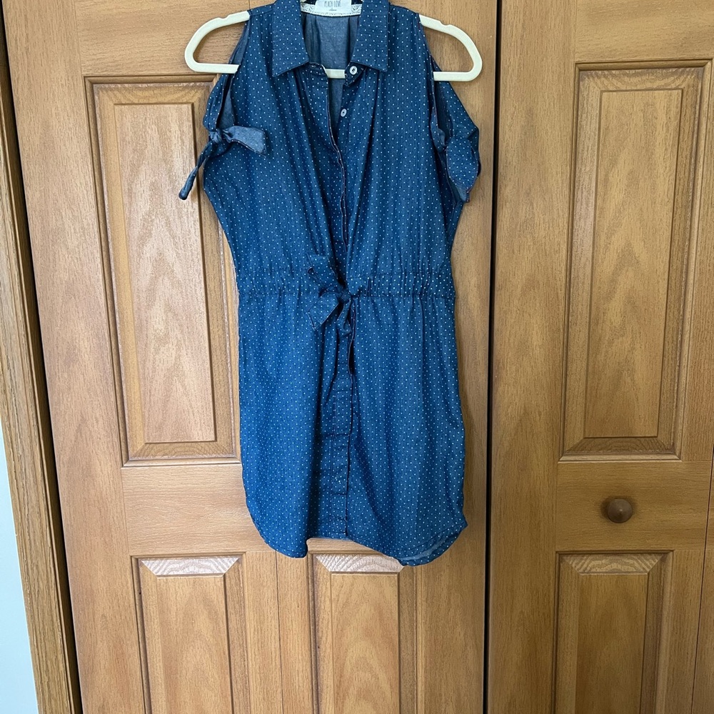 Peach Love California Blue Sleeveless Mini Dress
